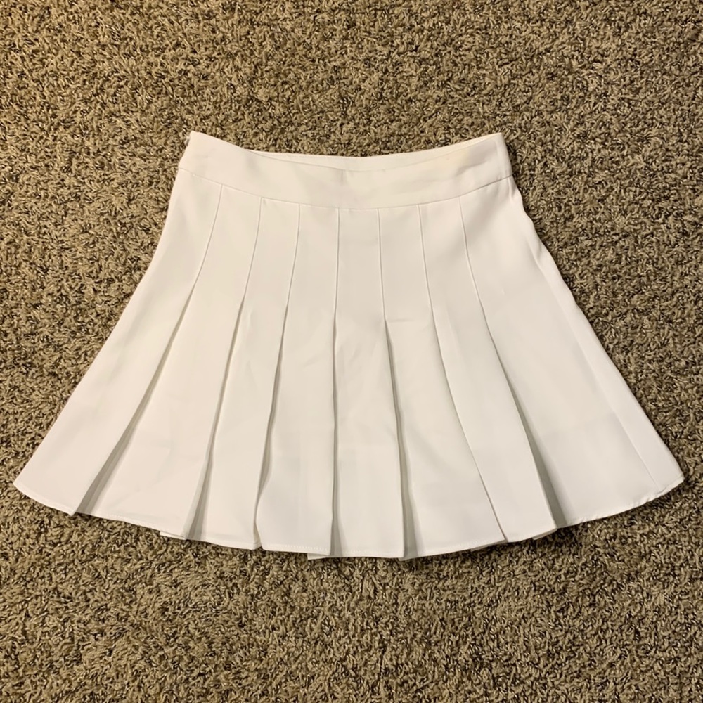 SHEIN white tennis skirt